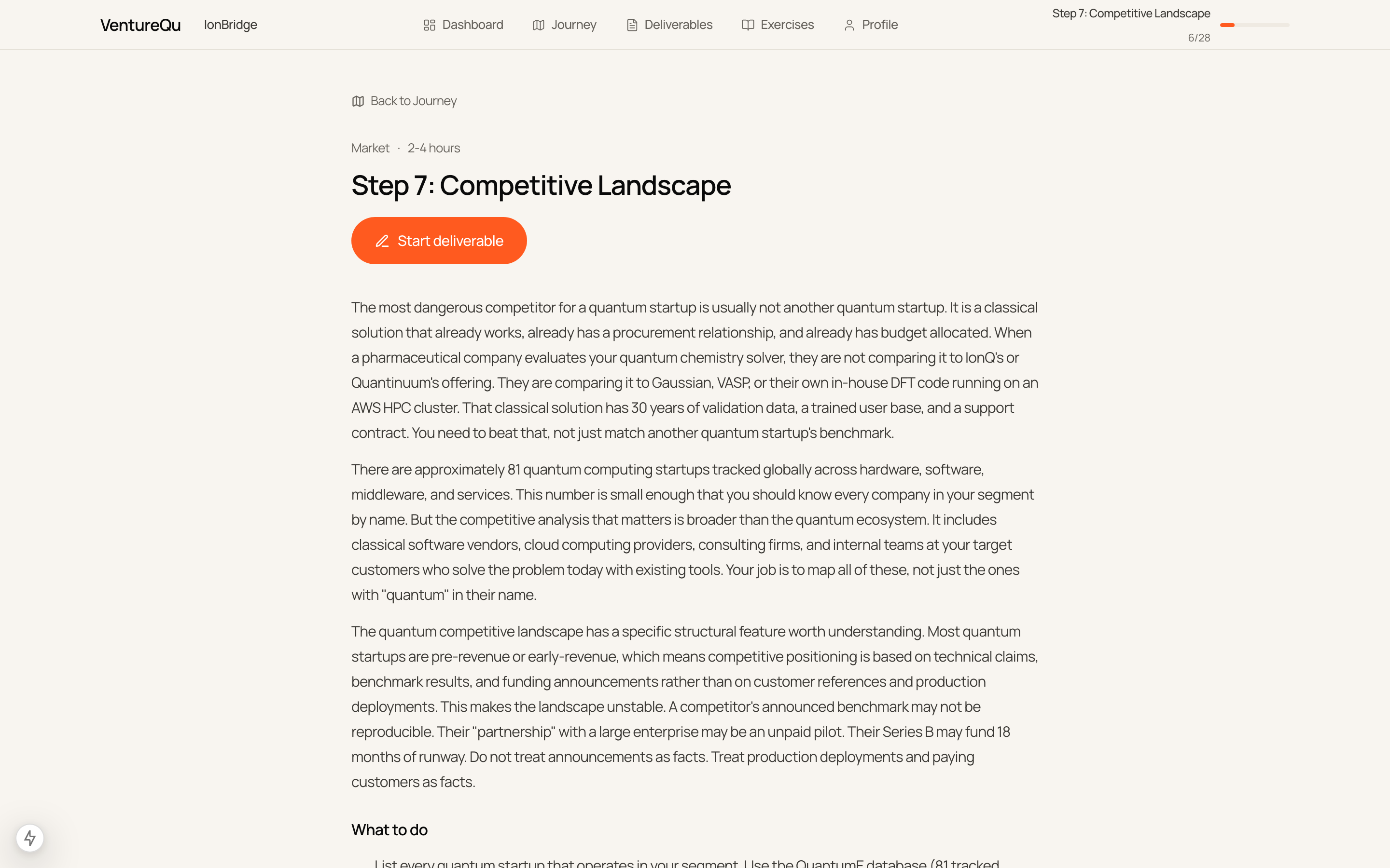 Step 7 Competitive Landscape briefing